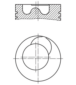 Píst MAHLE ORIGINAL 209 24 00