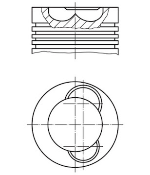 Píst MAHLE ORIGINAL 209 53 20