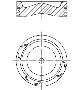 Píst MAHLE ORIGINAL 213 69 00