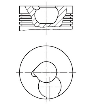 Píst MAHLE ORIGINAL 228 05 00