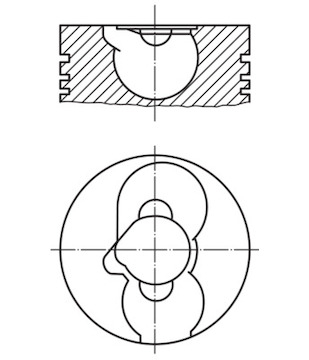 Píst MAHLE ORIGINAL 228 82 20