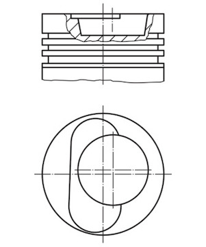 Píst MAHLE ORIGINAL 228 97 20