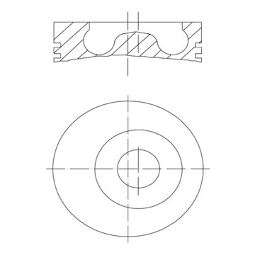 Píst MAHLE ORIGINAL 257 12 00