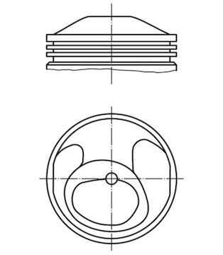 Píst MAHLE ORIGINAL 503 58 00