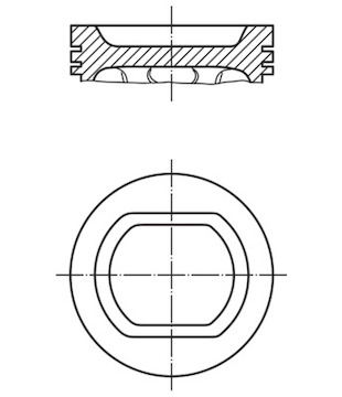 Píst MAHLE ORIGINAL 503 90 00