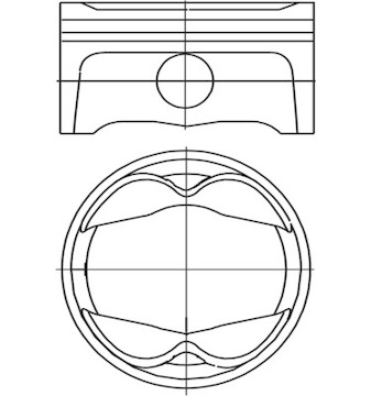 Píst MAHLE ORIGINAL 503 PI 00101 000