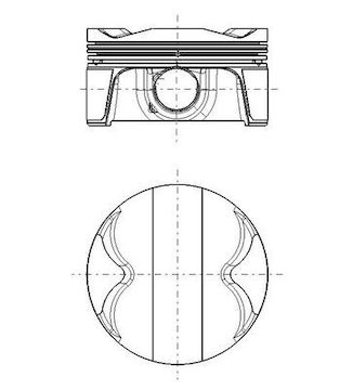 Píst MAHLE ORIGINAL 503 PI 00108 002