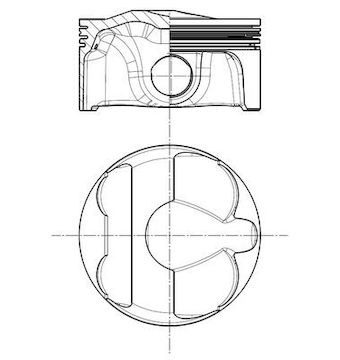 Píst MAHLE ORIGINAL 503 PI 00112 000