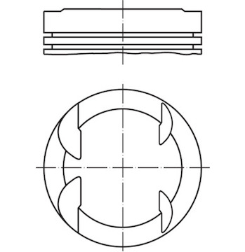 Píst MAHLE ORIGINAL 607 79 01