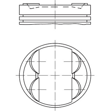 Píst MAHLE ORIGINAL 607 80 00