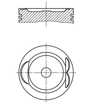 Píst MAHLE ORIGINAL 627 33 00