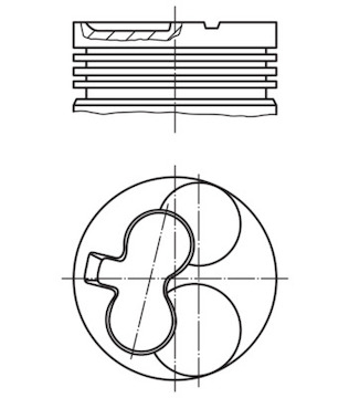 Píst MAHLE ORIGINAL 629 20 02