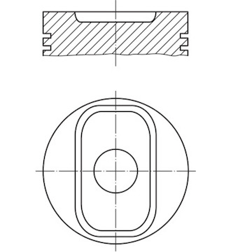 Píst MAHLE ORIGINAL 640 PI 00117 000