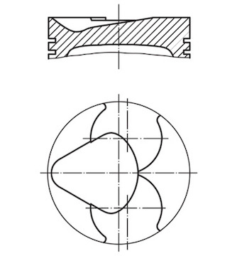 Píst MAHLE ORIGINAL 681 19 00