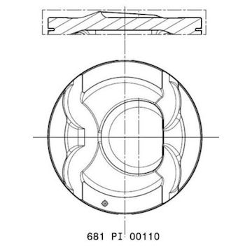 Píst MAHLE ORIGINAL 681 PI 00110 000