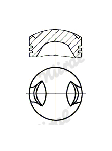 Píst NÜRAL 87-110500-30