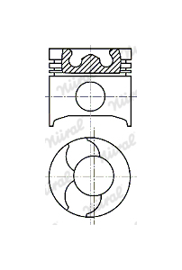 Píst NÜRAL 87-136800-40