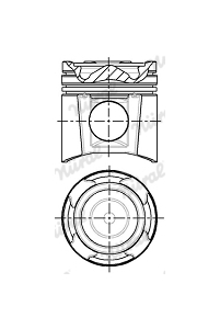 Píst NÜRAL 87-143800-70