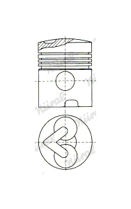 Píst NÜRAL 87-179400-00