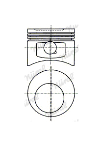 Píst NÜRAL 87-183107-00