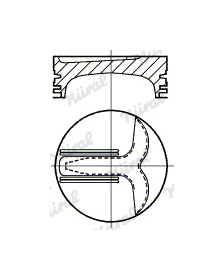 Píst NÜRAL 87-215100-10