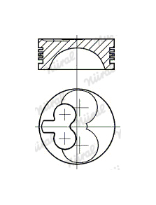 Píst NÜRAL 87-247600-10