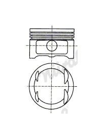 Píst NÜRAL 87-287500-40