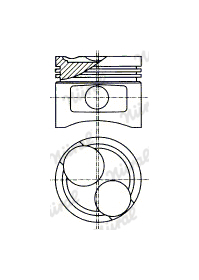 Píst NÜRAL 87-306300-00