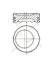 Píst NÜRAL 87-306800-40