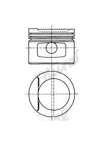 Píst NÜRAL 87-306907-00