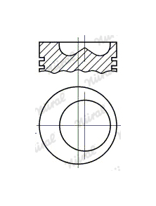 Píst NÜRAL 87-405500-00