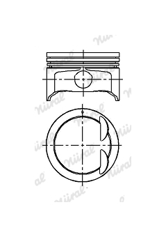 Píst NÜRAL 87-424500-00