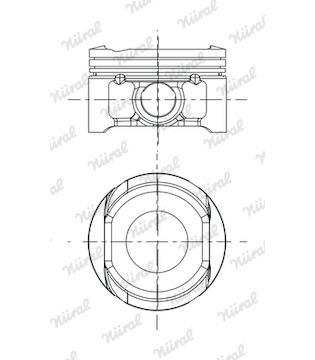 Píst NÜRAL 87-437707-00