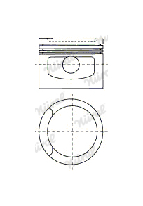 Píst NÜRAL 87-501800-70