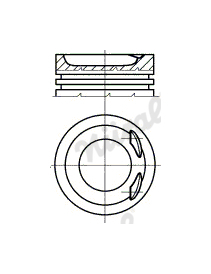 Píst NÜRAL 87-501900-00