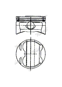 Píst NÜRAL 87-520500-00