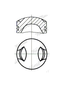 Píst NÜRAL 87-528500-00