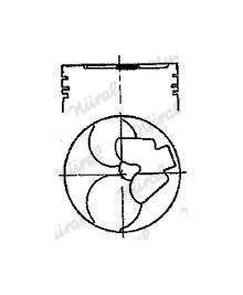 Píst NÜRAL 87-529600-10