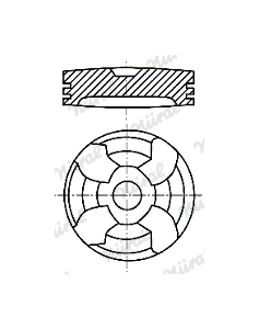 Píst NÜRAL 87-743600-00
