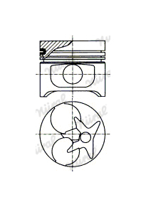 Píst NÜRAL 87-743607-20