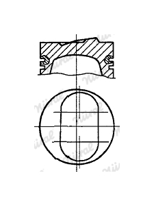 Píst NÜRAL 87-783800-00