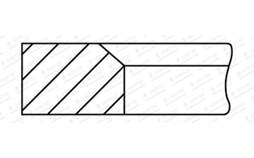 Pístní kroužek GOETZE ENGINE 1.0mm 001IF CK P ST