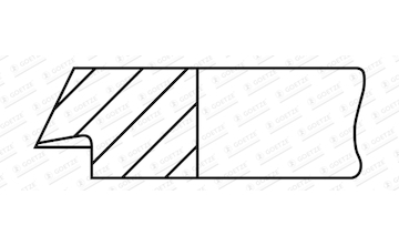 Pístní kroužek GOETZE ENGINE 1.0mm 026 P ST
