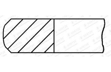 Pístní kroužek GOETZE ENGINE 1.588mm 008E