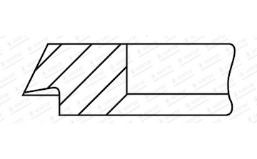 Pístní kroužek GOETZE ENGINE 1.5mm 026IFU P IKA