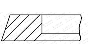 Pístní kroužek GOETZE ENGINE 2.0mm 005IFU F14