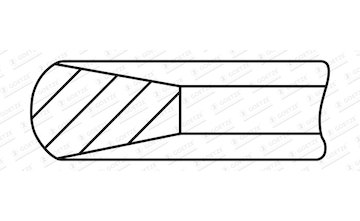 Pístní kroužek GOETZE ENGINE 2.0mm 008 CK ST