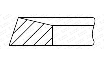 Pístní kroužek GOETZE ENGINE 2.0mm 010 CR P GOE13