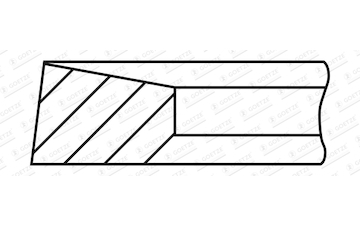 Pístní kroužek GOETZE ENGINE 2.0mm 011IFU CRP KV1