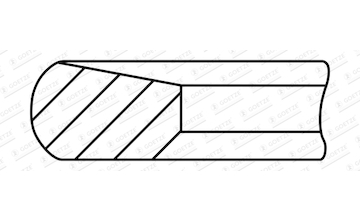 Pístní kroužek GOETZE ENGINE 2.5mm 007IFU CK P KV1